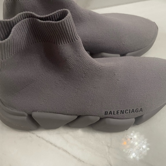 BALENCIAGA - WOMEN'S SPEED KNIT SNEAKERS IN GREY - Picture 5 of 6